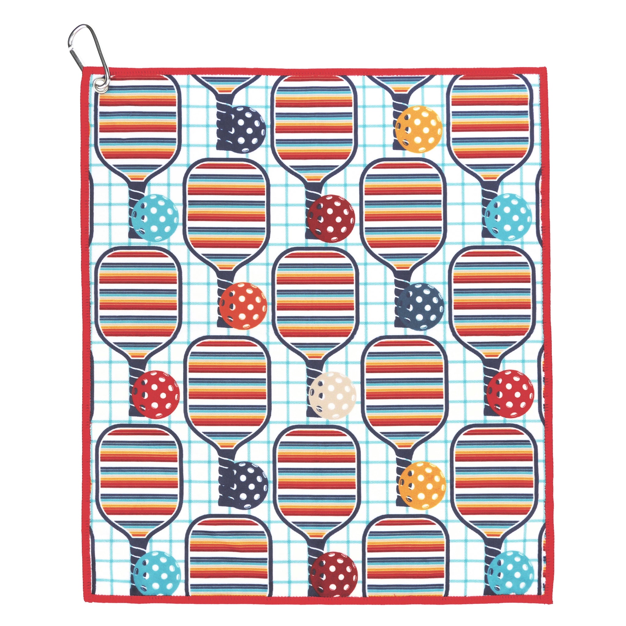 Retro Rainbow Pickleball Towel