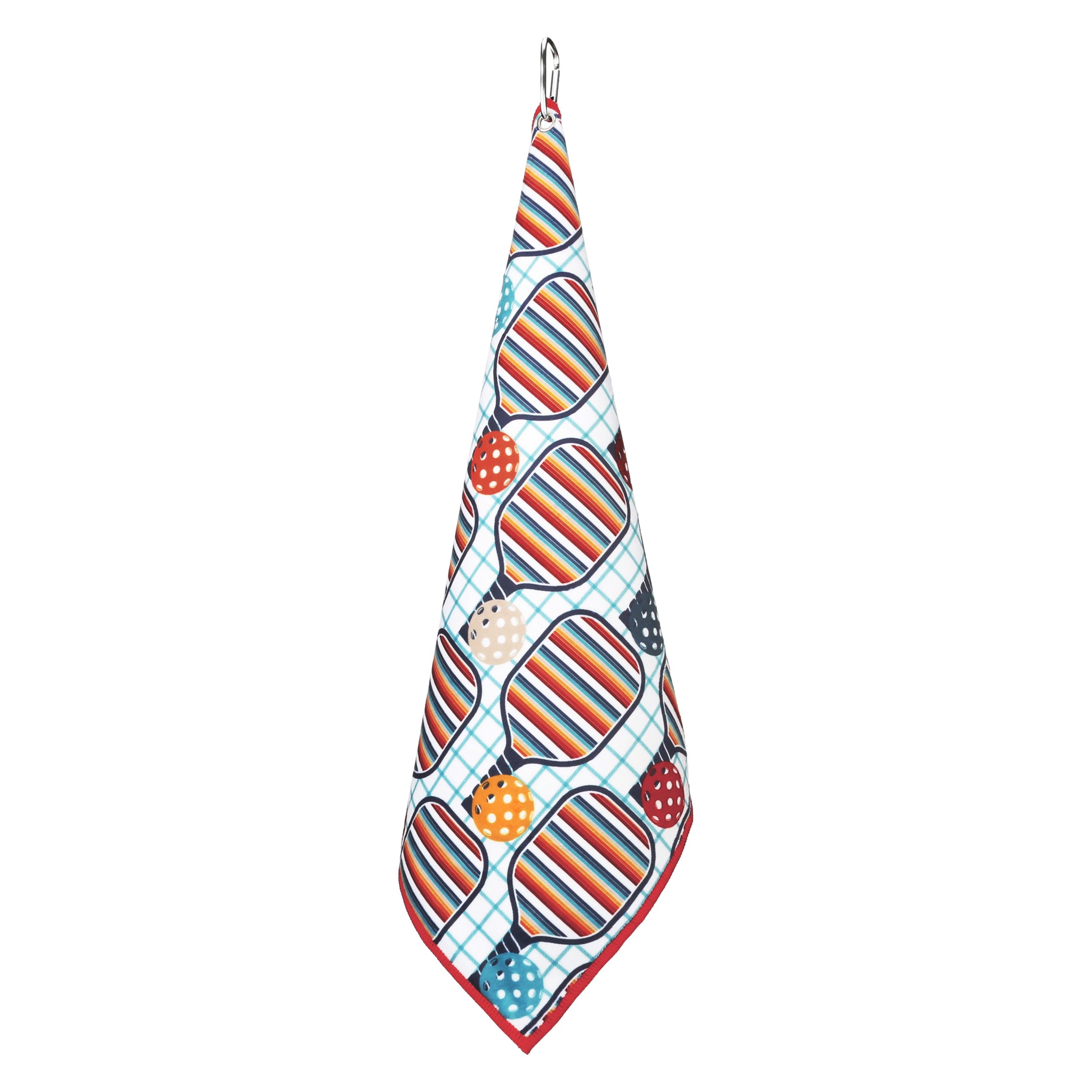 Retro Rainbow Pickleball Towel
