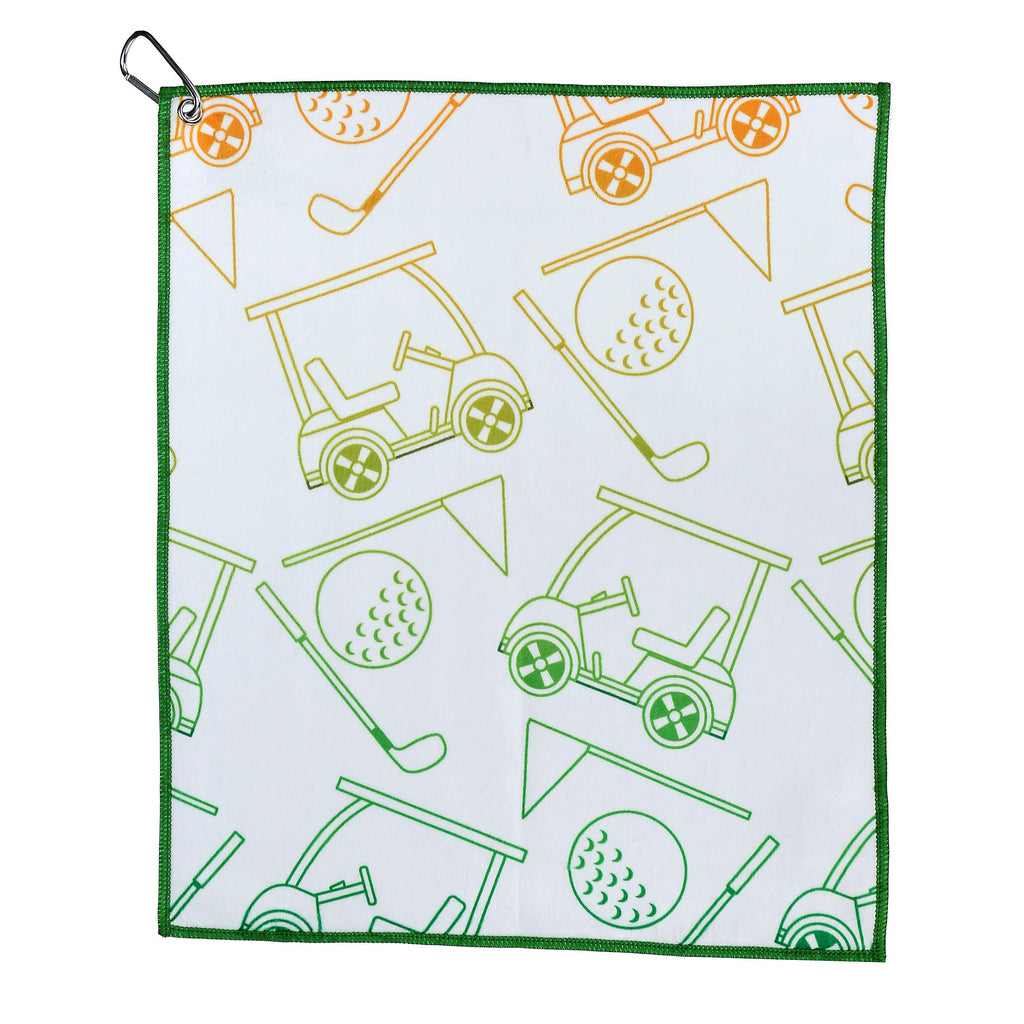 Golf Cart Ride Golf Towel - Millie Rose Designs