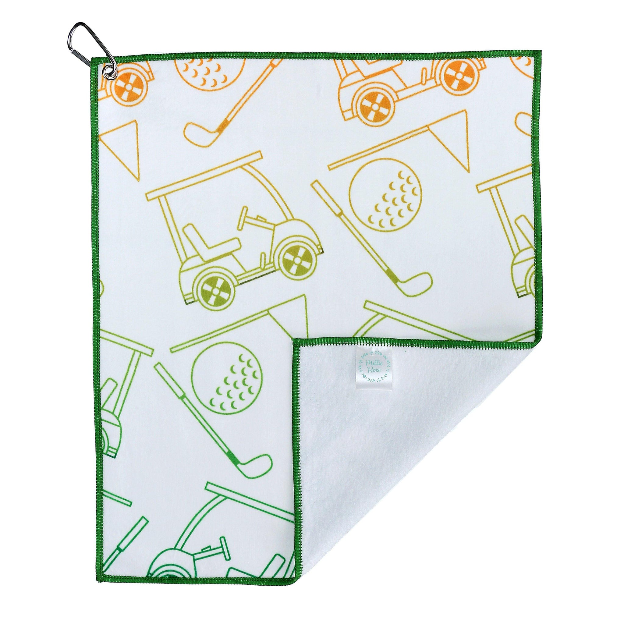 Golf Cart Ride Golf Towel - Millie Rose Designs