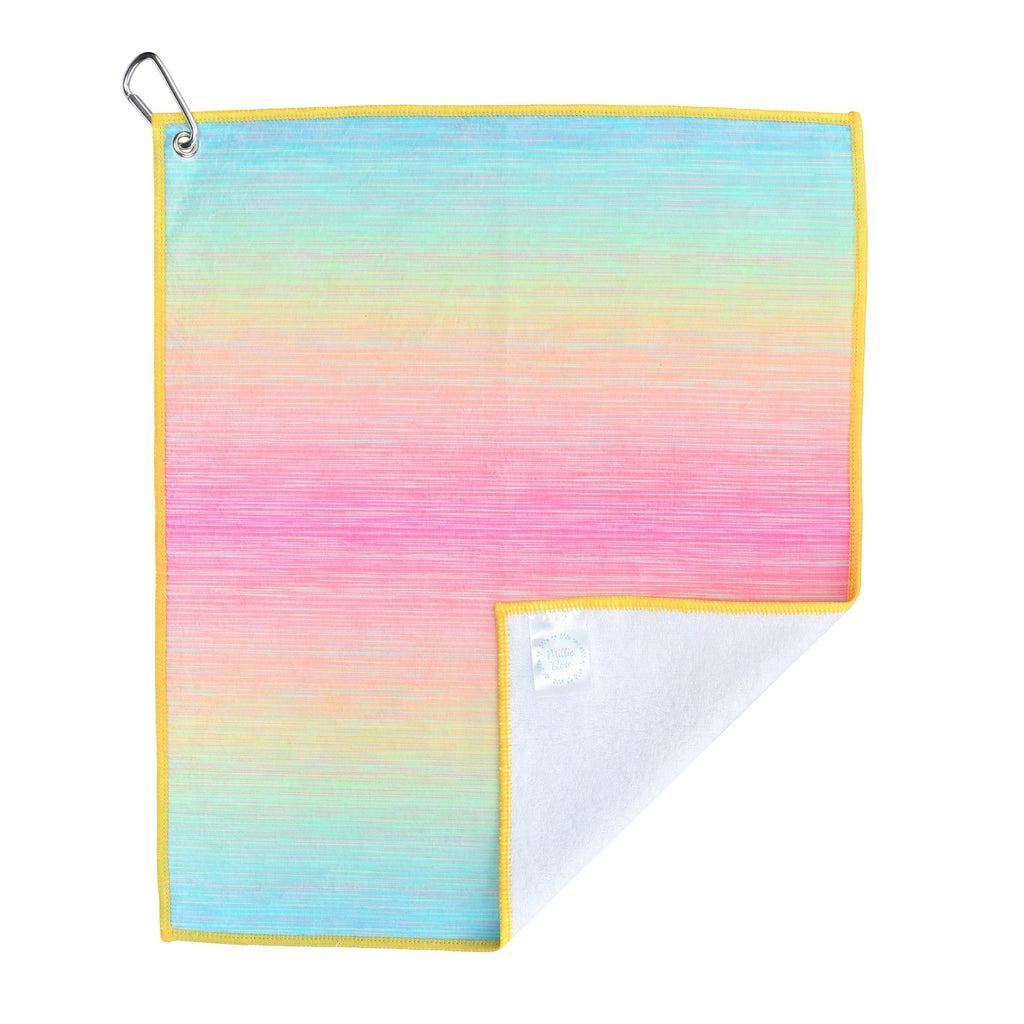 Cotton Candy Ladies Golf, Tennis, Pickleball Towel - Millie Rose Designs