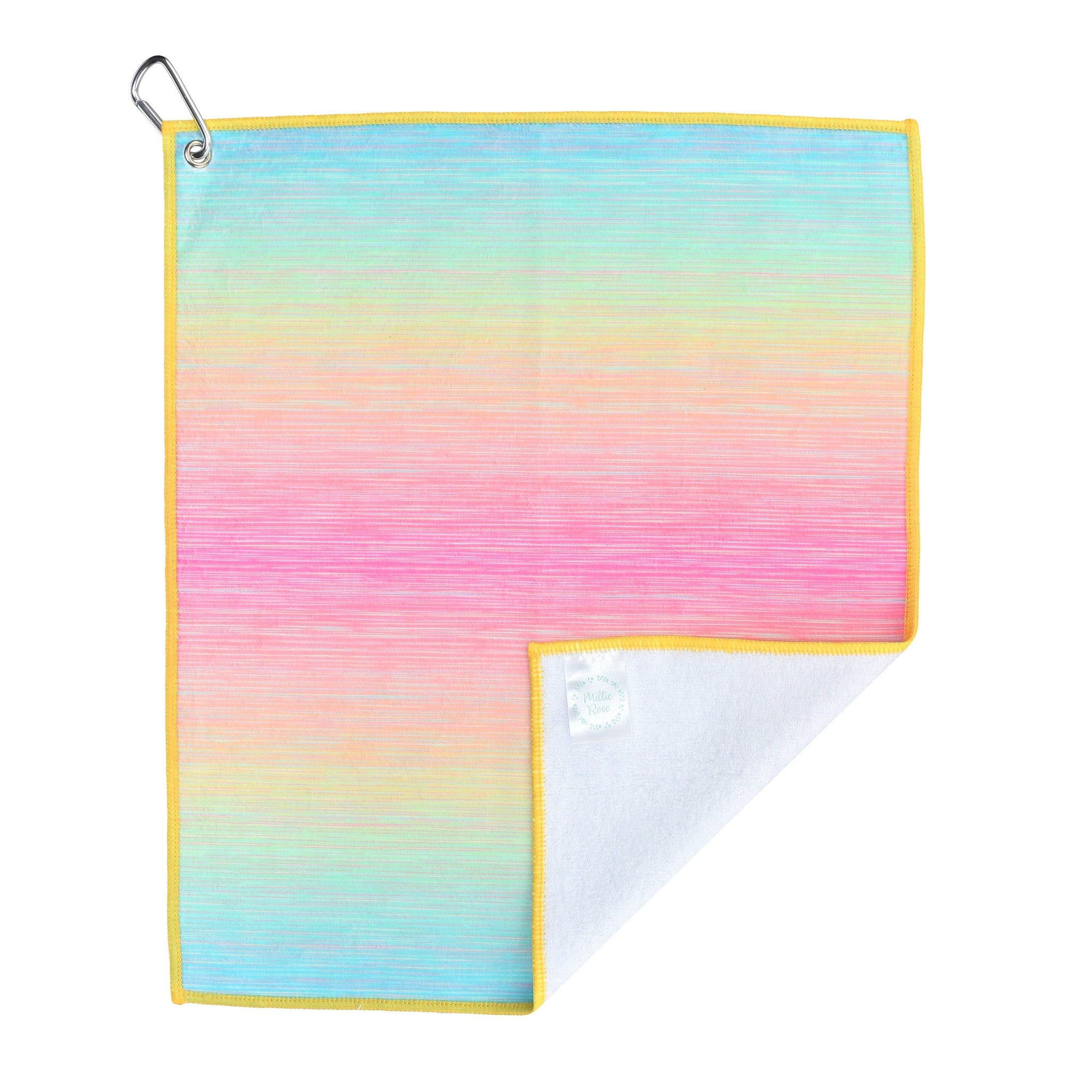 Cotton Candy Ladies Golf, Tennis, Pickleball Towel - Millie Rose Designs