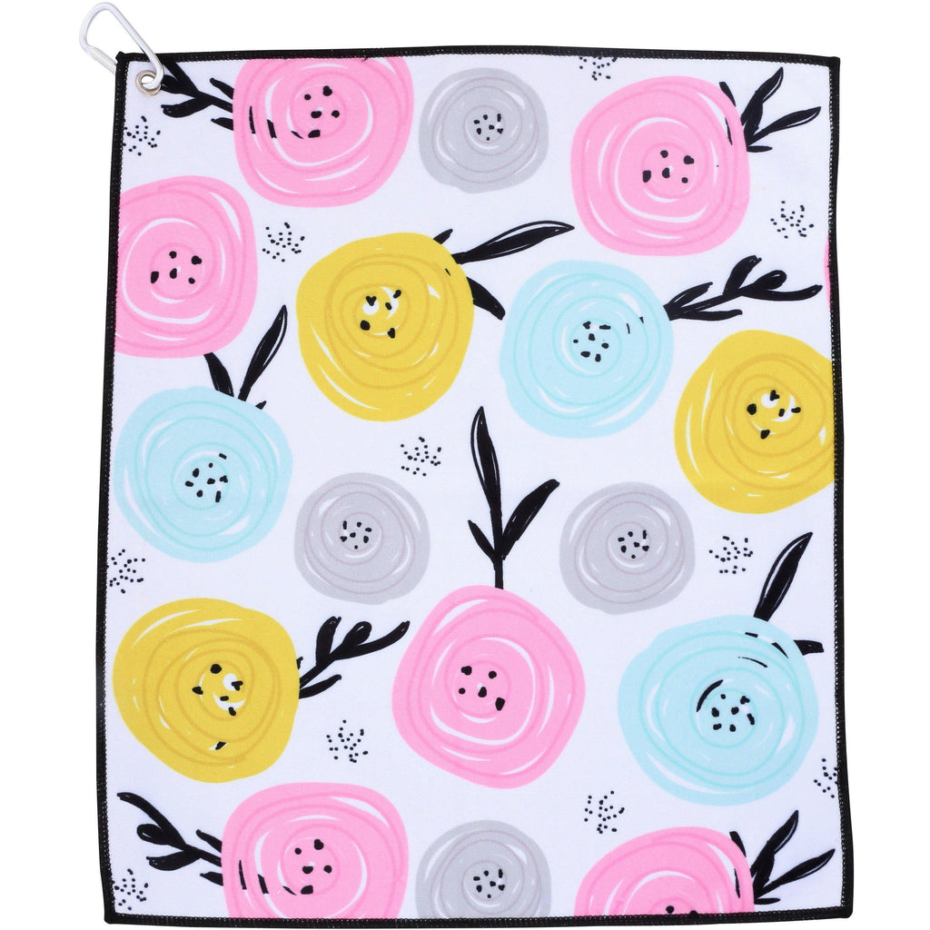 Unique Peony Golf, Tennis, Pickleball Towel - Millie Rose Designs