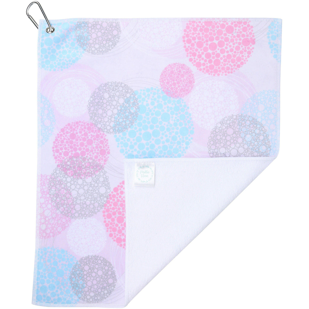 Disco Dots Cute Ladies Golf Towel and Tennis Towel - Millie Rose Designs