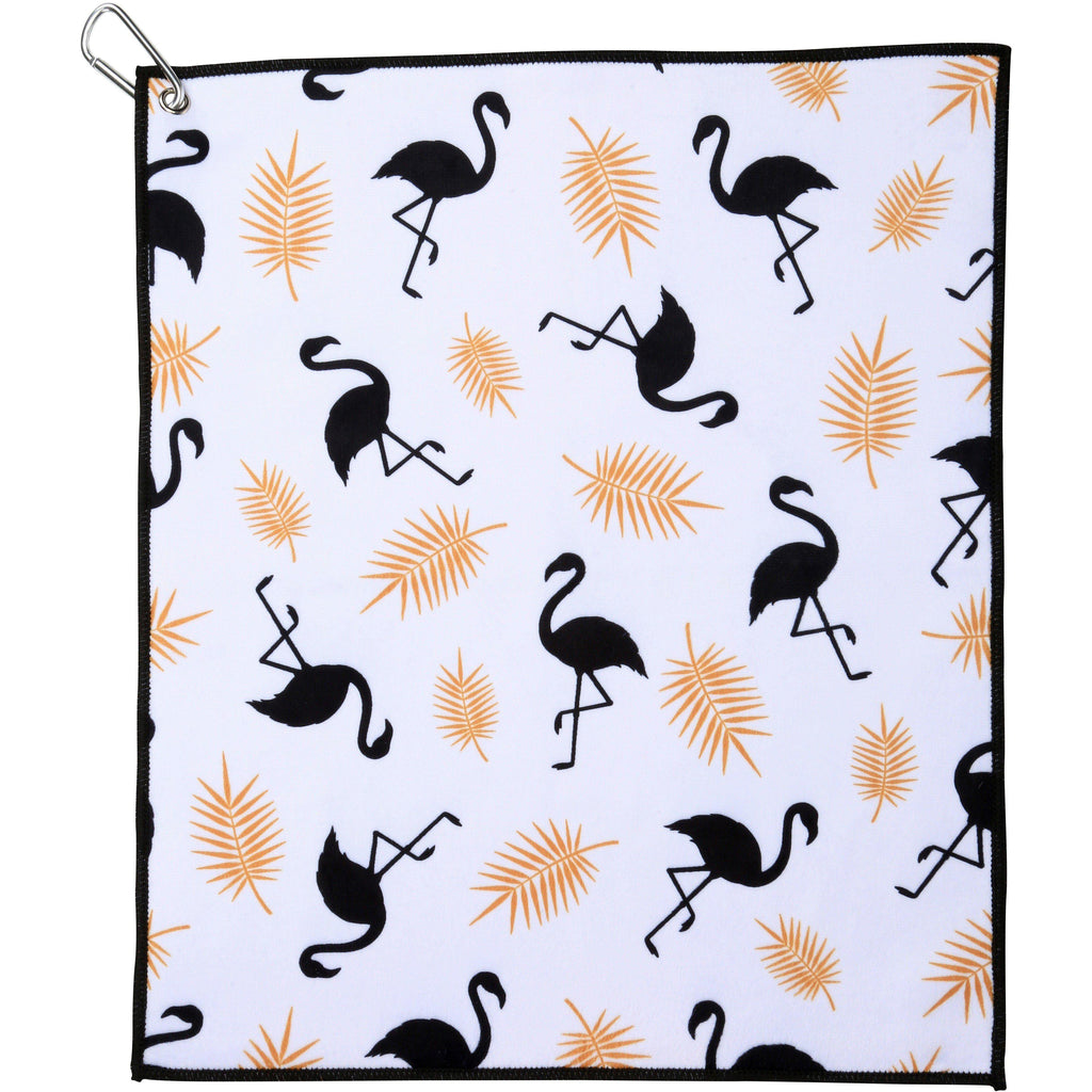 Flamingo Nights Golf Towel and Tennis Towel - Millie Rose Designs