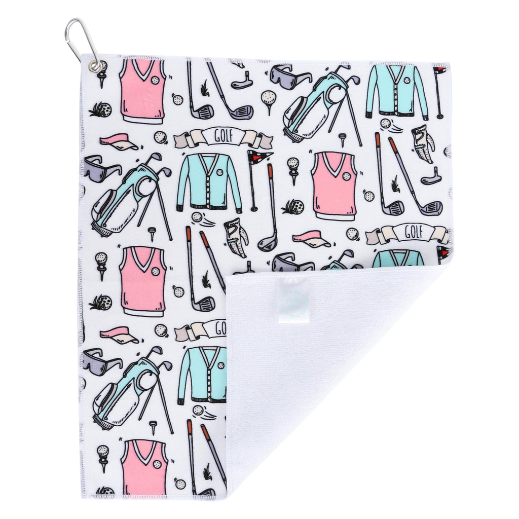 Everything Golf Cute Ladies and Mens Golf Towel - Millie Rose Designs