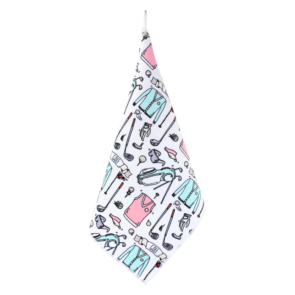 Everything Golf Cute Ladies and Mens Golf Towel - Millie Rose Designs