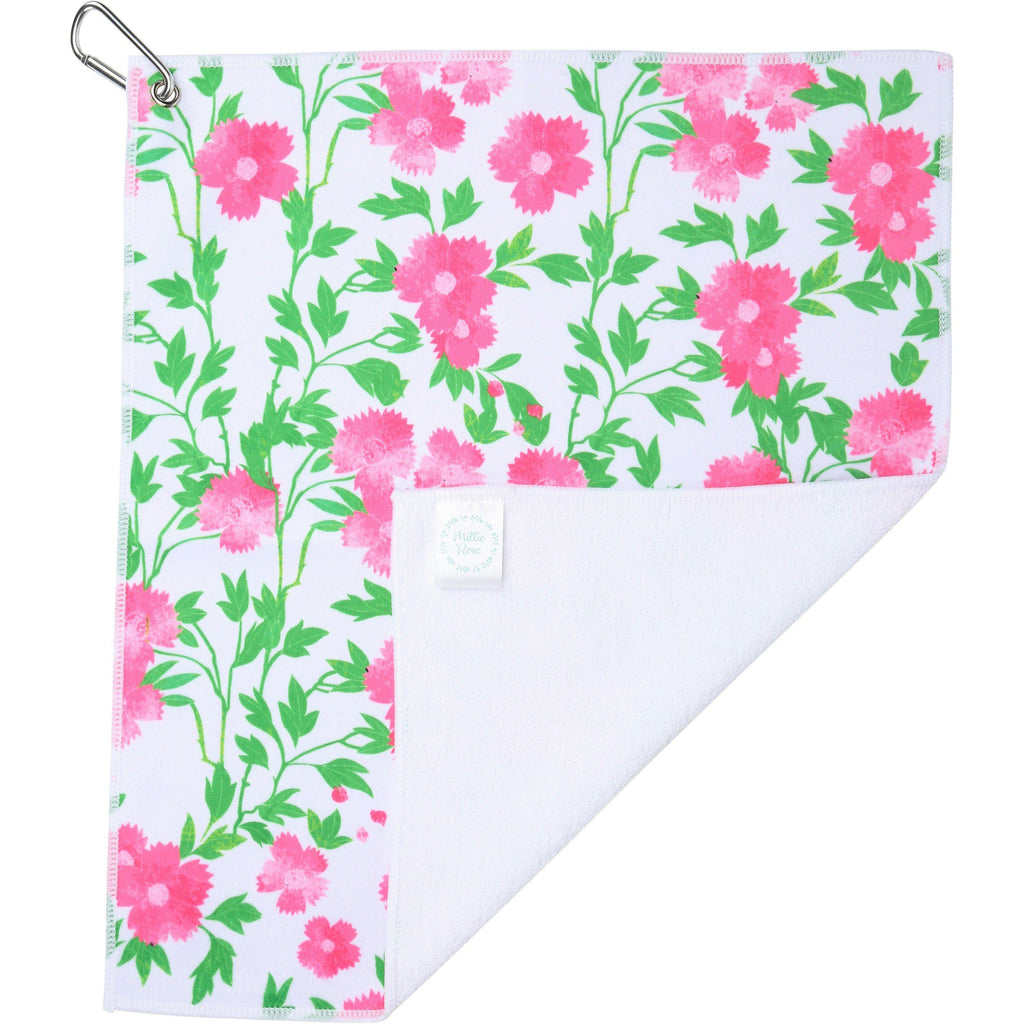 Pretty in Pink Golf Towel and Tennis Towel - Millie Rose Designs