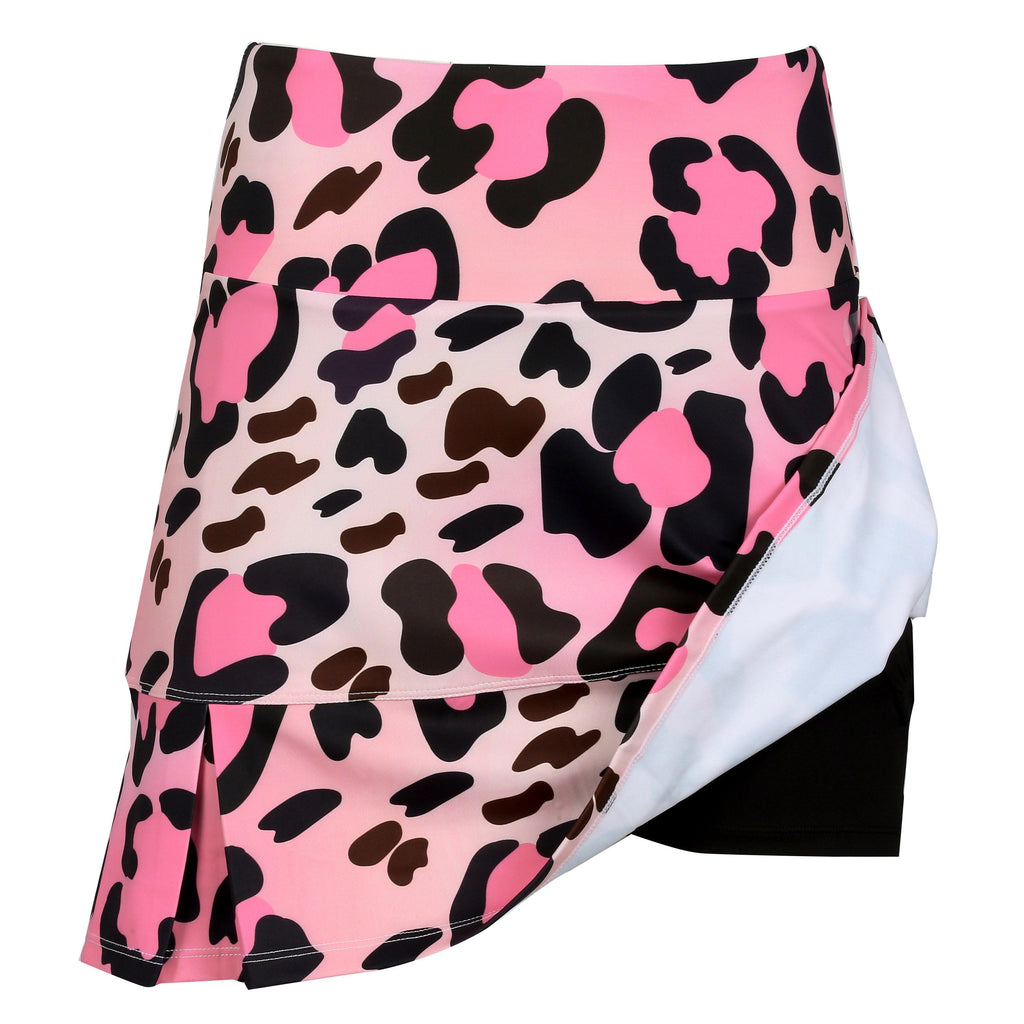 Pink Leopard Women's Golf Skirt and Tennis Skort - Millie Rose Designs