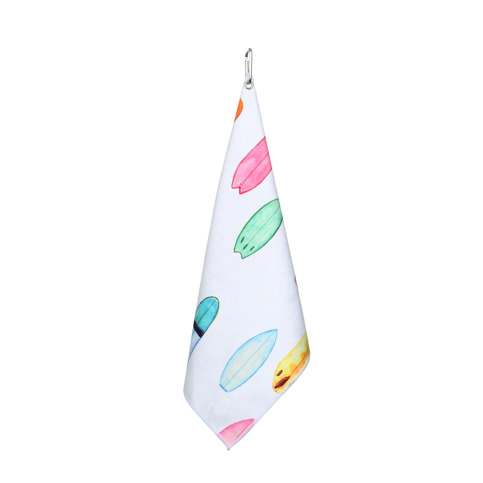 Surfboard Skateboard Kids Golf Towel - Millie Rose Designs