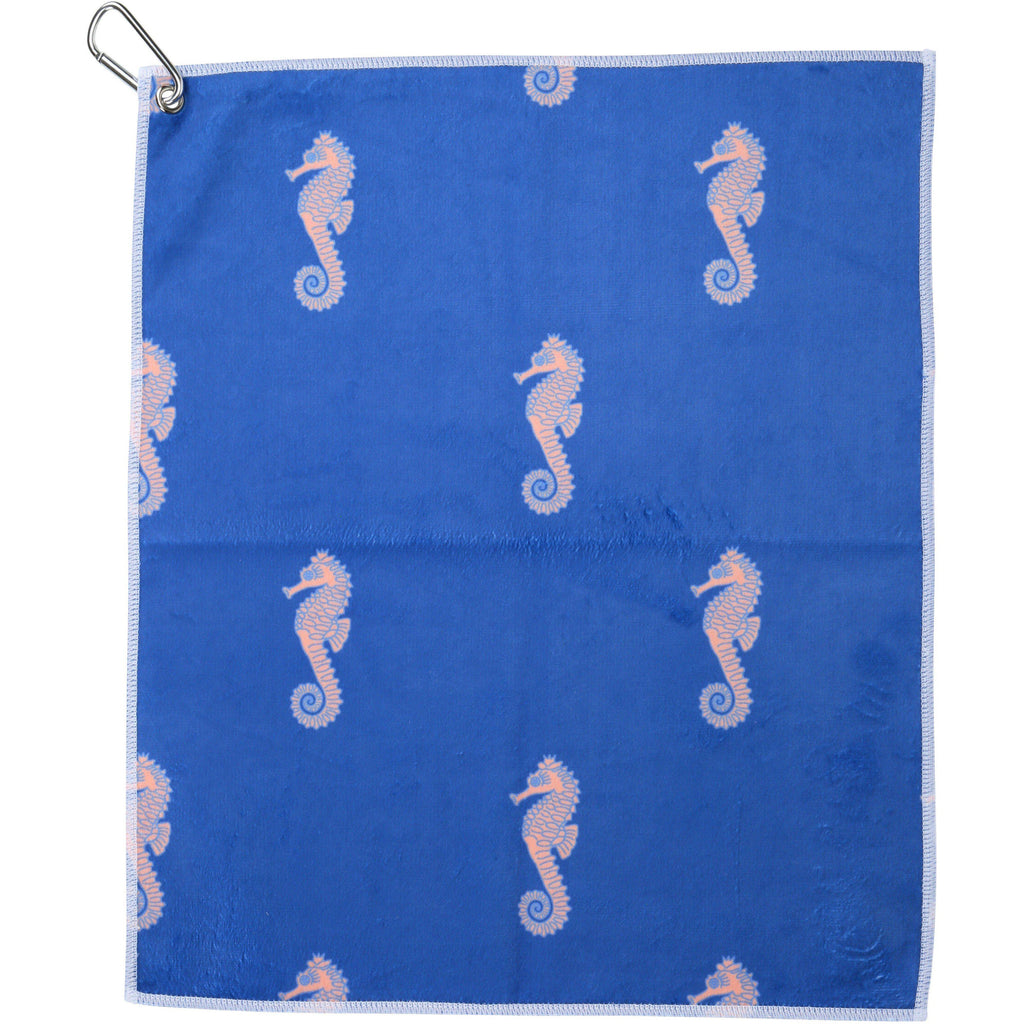 Seahorse Symphony Golf and Tennis Towel - Millie Rose Designs