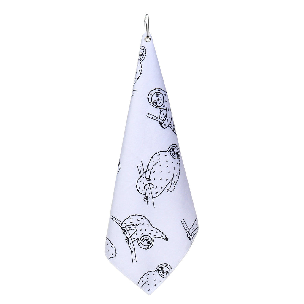 Sloths Golf Towel, Pickleball Towel, Tennis Towel - Millie Rose Designs