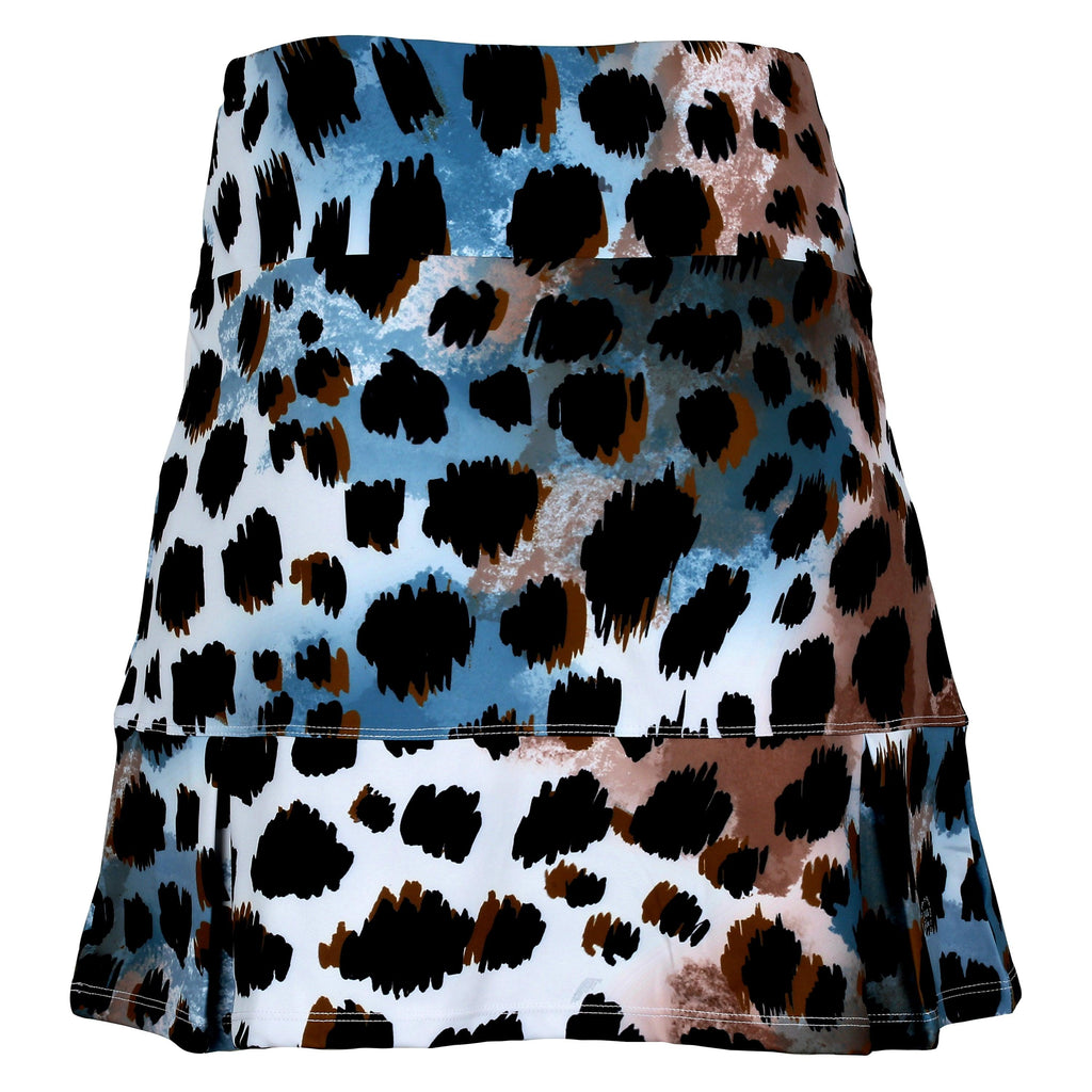 Snow Leopard Women's Golf Skirt and Tennis Skirt - Millie Rose Designs