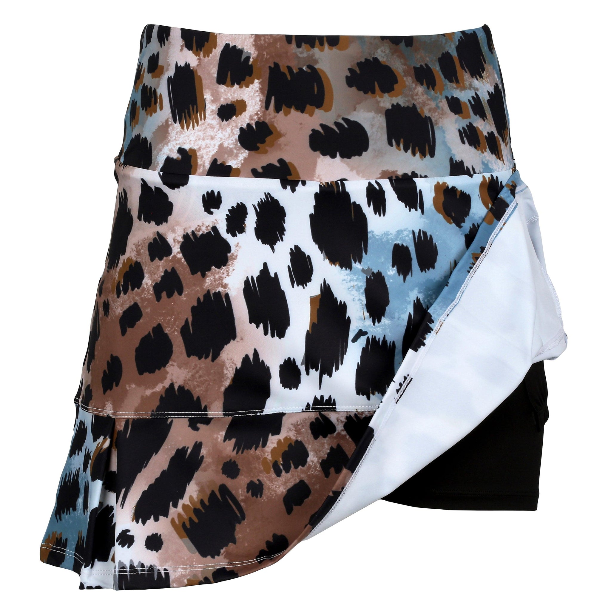 Snow Leopard Women's Golf Skirt and Tennis Skirt - Millie Rose Designs
